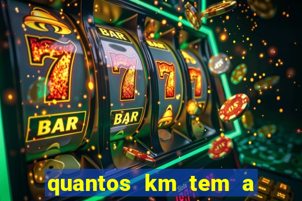 quantos km tem a serra de santos